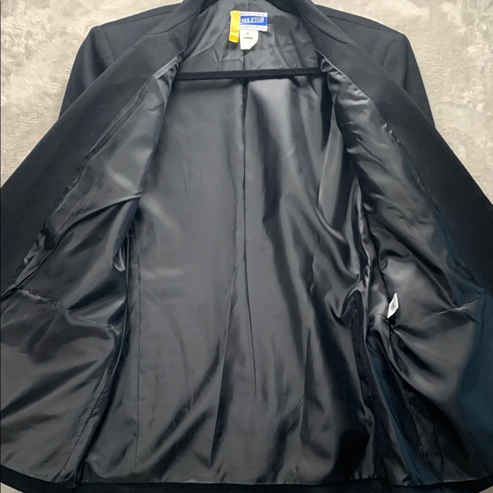 PENDELTON | SIZE 8 WOMENS CLASSIC FITTED JACKET BLAZER | BLACK - Picture 4 of 16
